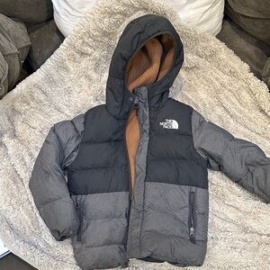 The North Face Black and Gray Puffer Jacket